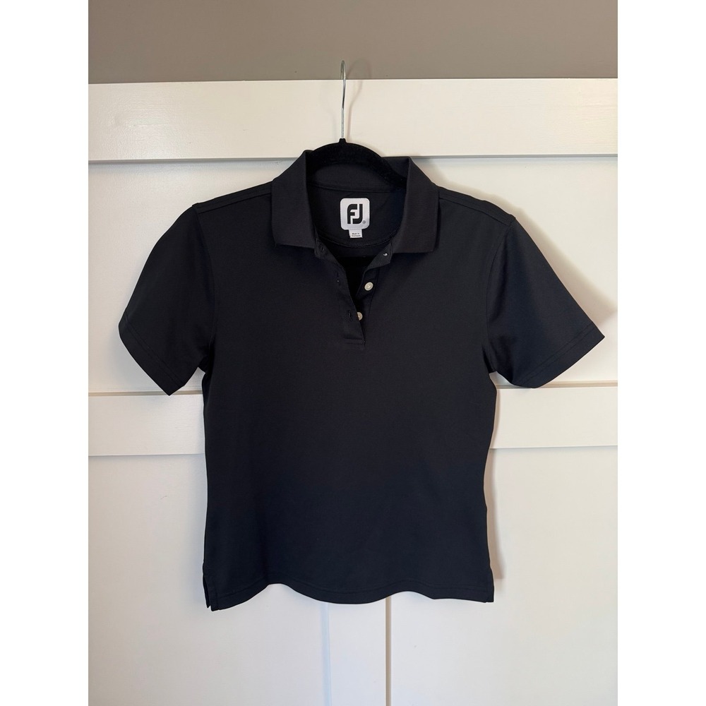 Footjoy Women's XS black polo‎ EUC
